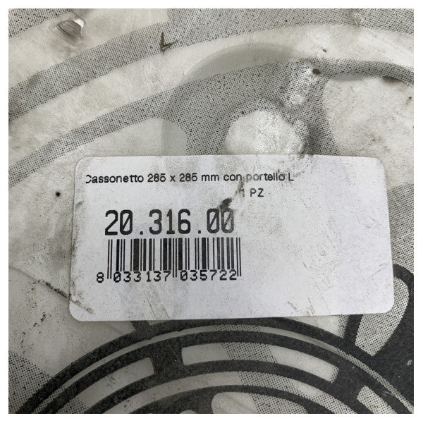 Osculati Inspection Hatch with Storage Box 285 x 285 mm White - 20.316.00.1