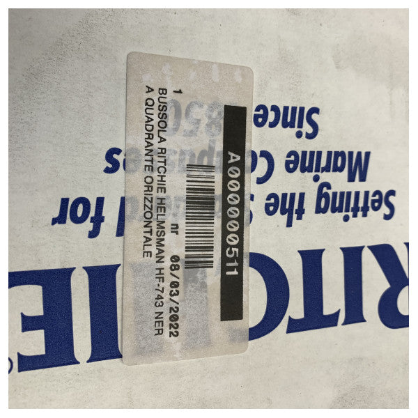 Річі Хелмсман HF-743 Магнітний рідинний компас - чорний горизонтальний 