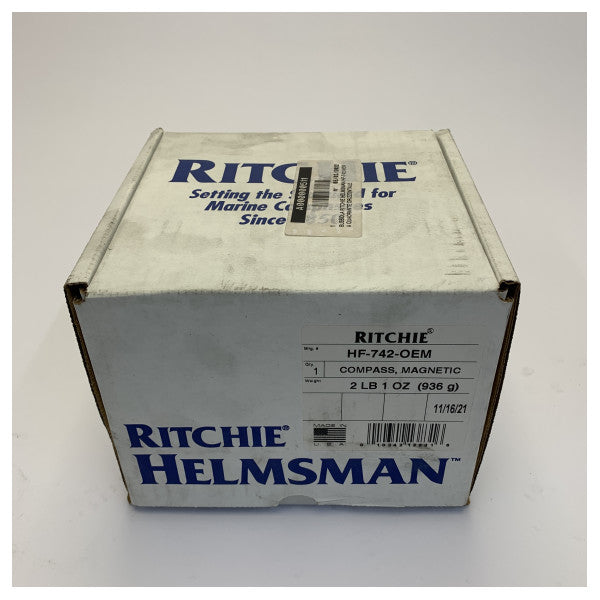 Річі Хелмсман HF-743 Магнітний рідинний компас - чорний горизонтальний 