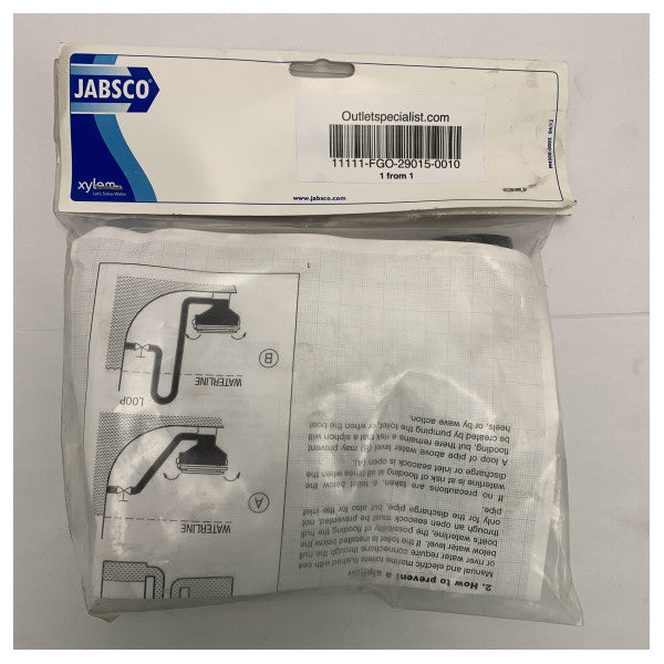 JABSCO 38 mm Aerator med klaff for toalett - 29015-0010