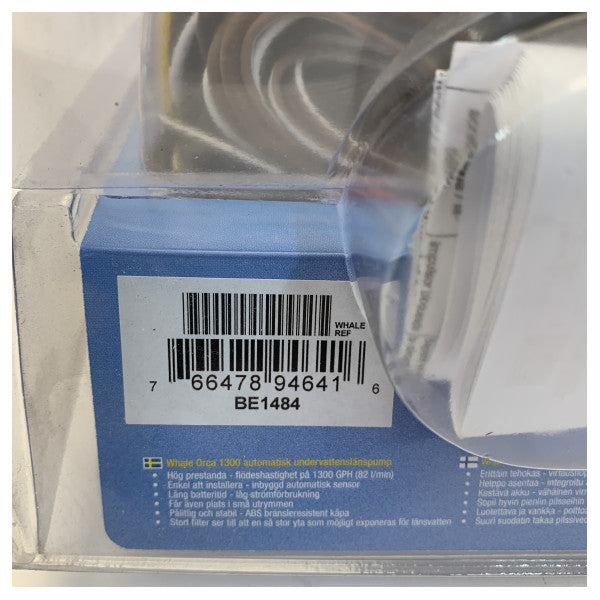 Pompe de cale électrique Whale Orca BE1484 24V - 1300 GPH - 82 L/Min 