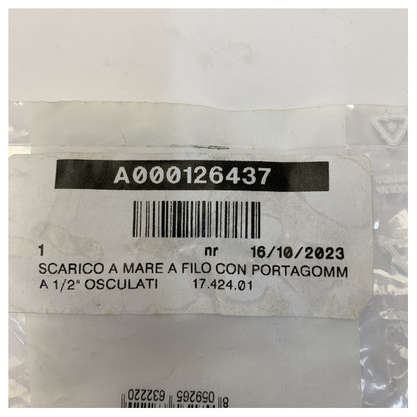 Osculati 17.424.01 Brass Hose Pillar Coupling 1/2inch