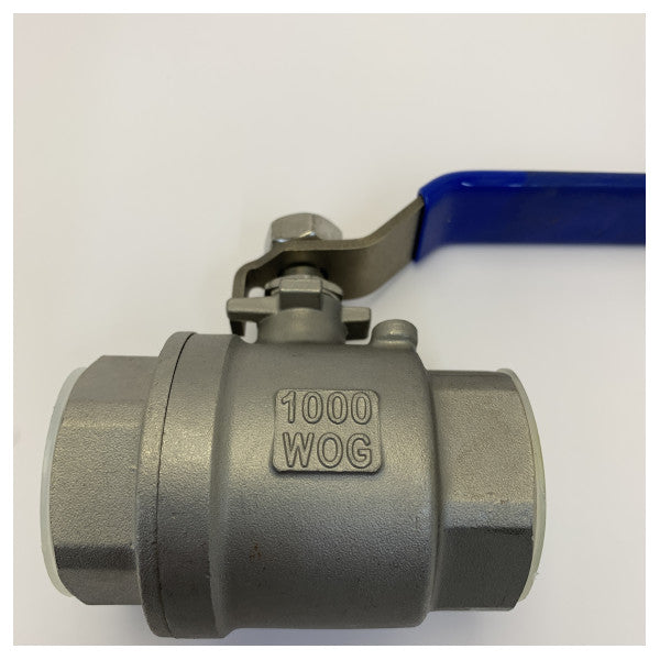 Osculati kuleventil 1 1/4 tommer F-F rustfritt stål 17.721.05 