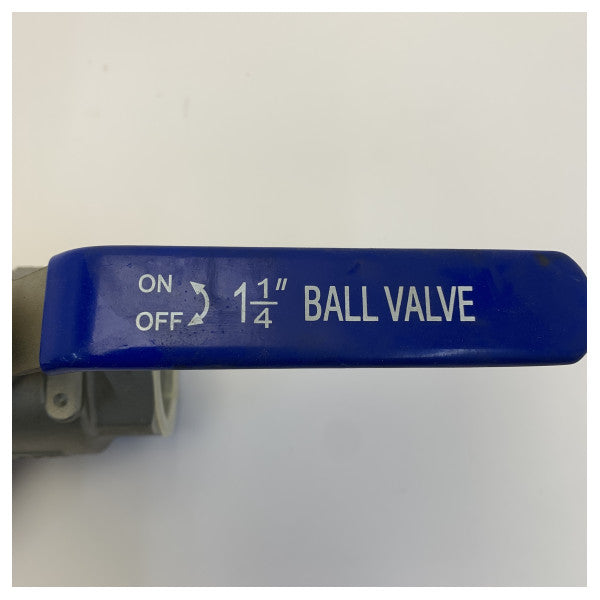 Osculati kuleventil 1 1/4 tommer F-F rustfritt stål 17.721.05 