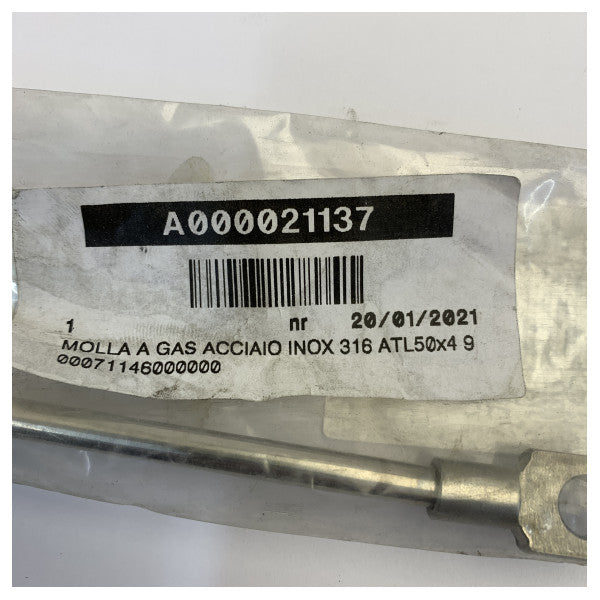 Osculati Gasfeder Edelstahl 316 - 180N - ATL50x4 38.009.03 