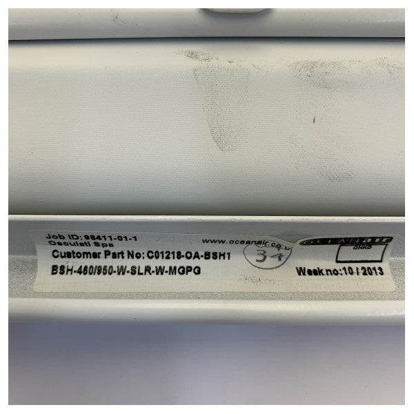 Persiana enrollable marina Ocean Air Plex 460 x 950 mm blanca - 98411-01 