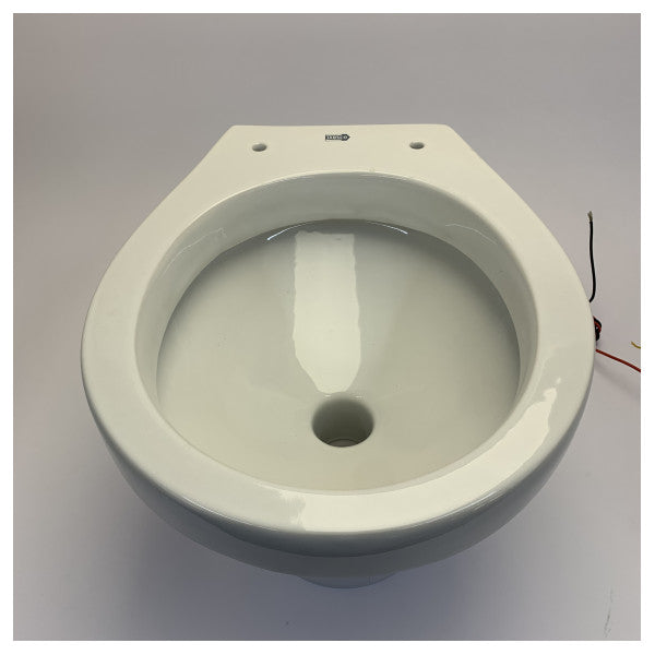 Jabsco Quiet Flush -sähkökäyttöinen wc tavallinen istuin magneettiventtiilillä 24V - 37045-4094 