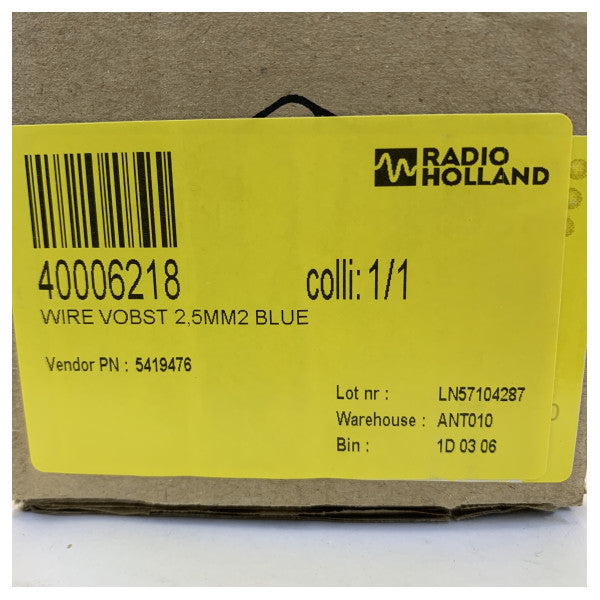 Генеральний Кабель Cavi H07V-K 2.5мм Гнучкий Монтажний Синій 