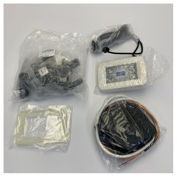 Toilet électrique Jabsco Deluxe Flush 14 pouces - Eau douce 12V - Modèle droit - 58080-1012 