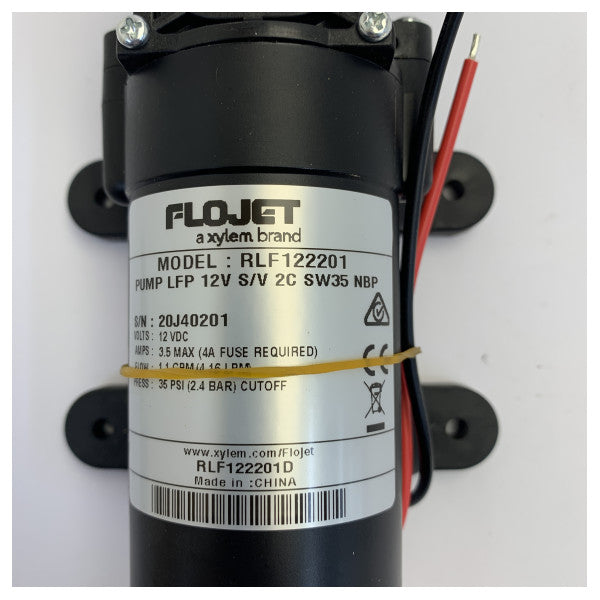 Pompe à eau douce marine Flojet RLF122201D 12V - Auto-amorçante - 3,8L/m 2,5 Bar 