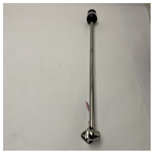 صاري إضاءة ملاحة أيروديناميكي من الفولاذ المقاوم للصدأ من أوسكولاتي مارين 60 سم - علامة قارب وسفينة مقاومة للعوامل الجوية