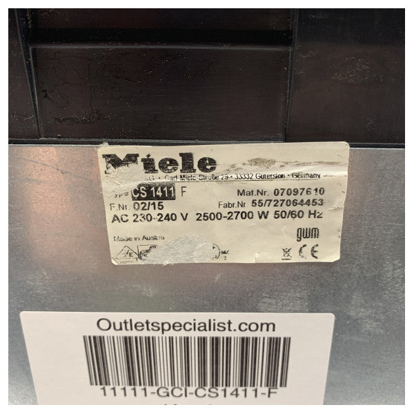 Miele CS1411-F en acier inoxydable Fryer 230V