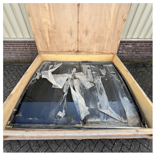 トレンドマリーン ステンレススチール 2 ウィンドパティオドア ダブルヒンジ 2265 x 1960 mm