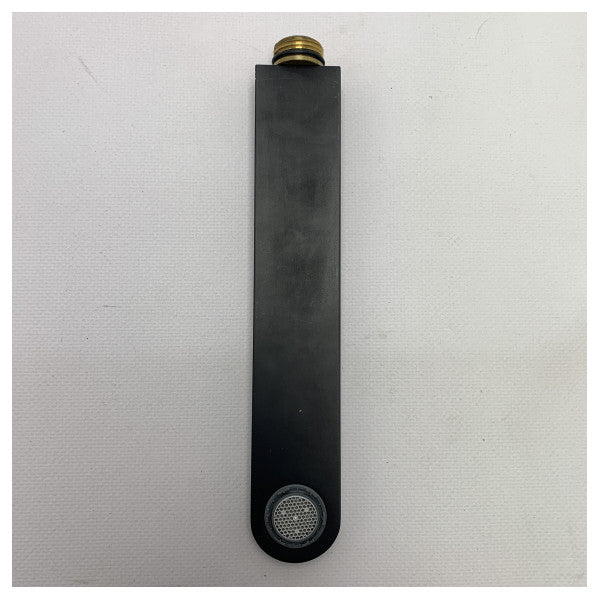 Jednouchwytowa bateria ścienna Elka z wylewką czarna - 433050