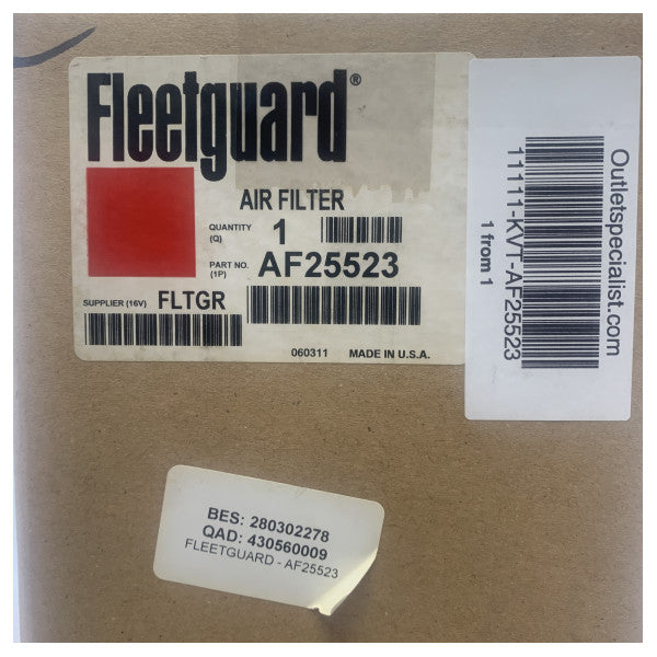 FleetGuard AF25523 Motorluftfiltereinsatzelement