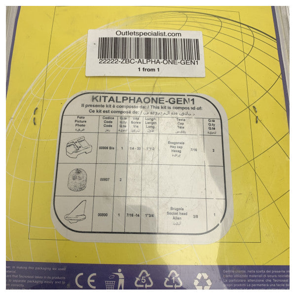 Technoseal ALPHA-ONE-GEN1 Aluminium-Anodensatz