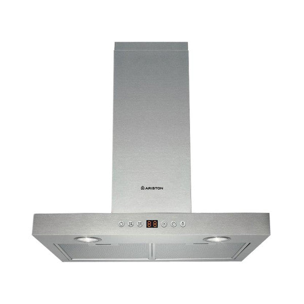 Ariston 60cm de la cheminée Cooker Cooker Hood HNB-6.7-ADX-Silver