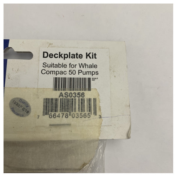 Комплект палубної дошки Whale AS0356 для трюмних насосів Compac 50 - міцна кришка трюмного насоса морського класу