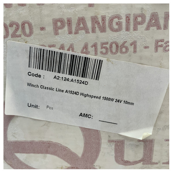 クイックアンタレス 1524D 1500 w 24 v ステンレス鋼ウィンドラス デッキ ユニット 10 mm - AT1524D