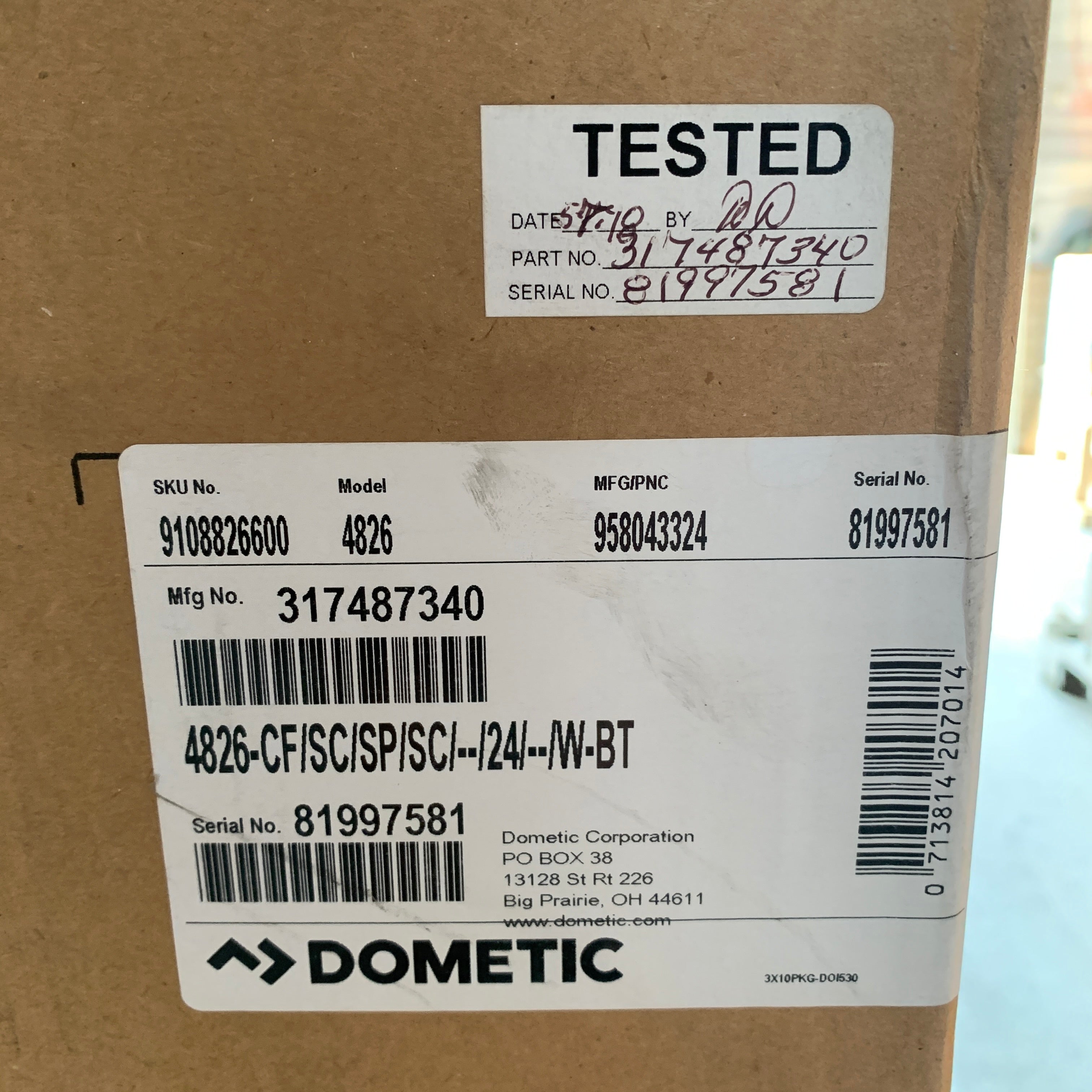 Dometic serie 4826 WC a vuoto con bidet 24V - 317487340
