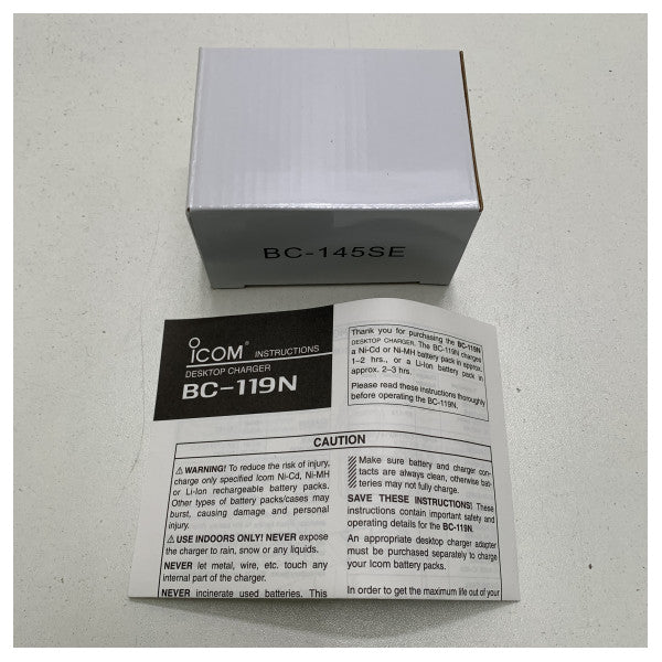 Caricatore per walkie-talkie VHF da tavolo Icom BC-119N