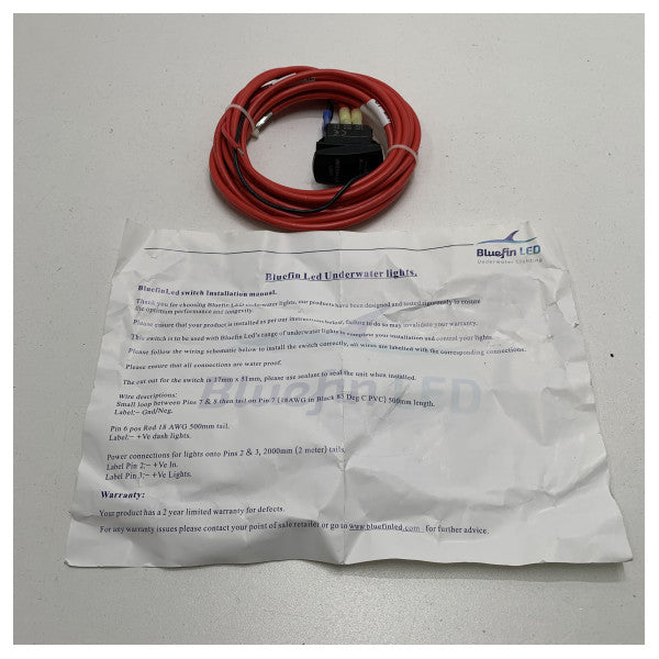 Bluefin LED Switch Switch de control Black Switch Black