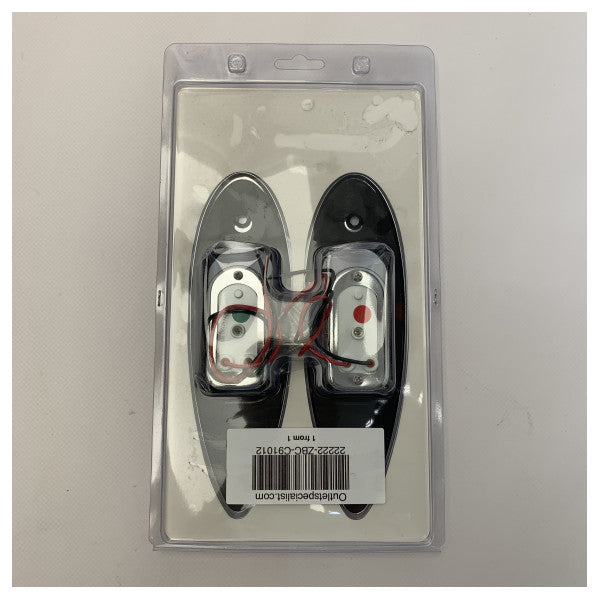 Easterner rustfritt stålbygg i port og styrbord sideligeringslys - C91012