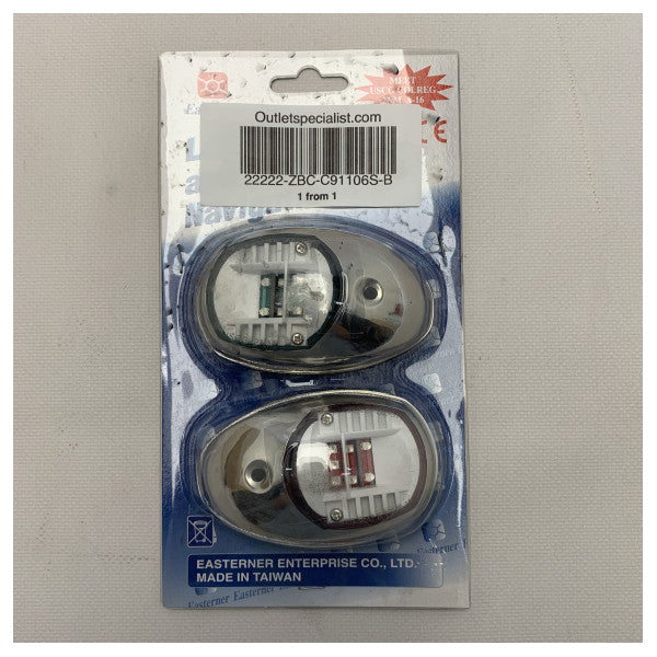 Easterner LED-navigationsljus för babord och styrbord - C91106S-B