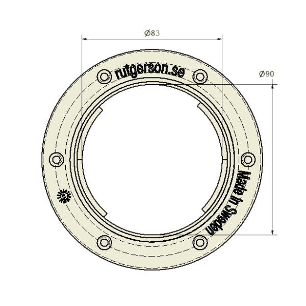 Rutgerson 93 mm punilo palube za pristup palubi - CL098Acc