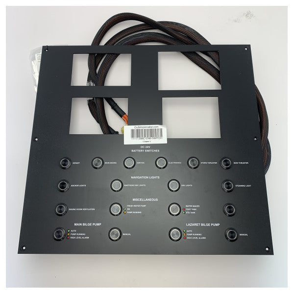 Kit original de painel de interruptores eléctricos DC 24V CNB preto