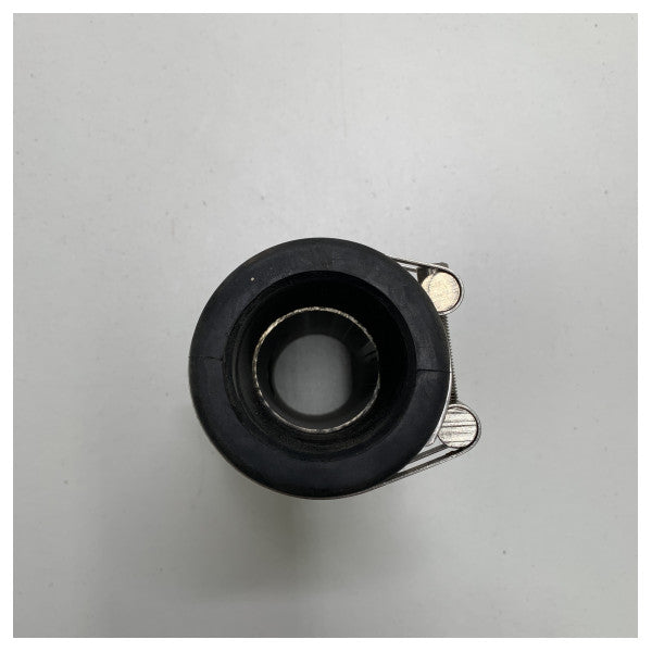 Marine Grade 50mm ruostumattomasta teräksestä valmistettu kumiputkiliitin letkunkiristimillä - kestävä ja korroosionkestävä