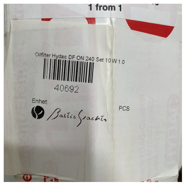 Hydac DF ON 240 Ölfiltersatz 10 W 1.0