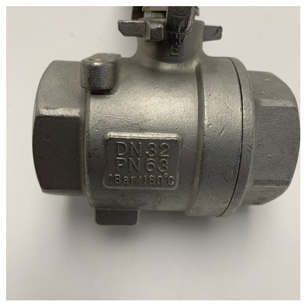Vetus Ball Valve DN32PN63 1 1/4 inch stainless steel