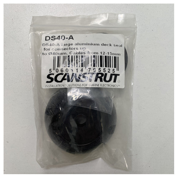 Scanstrut DS40-A 12 sa 15 mm Veru-Hull Aluminum Cable Seal Black