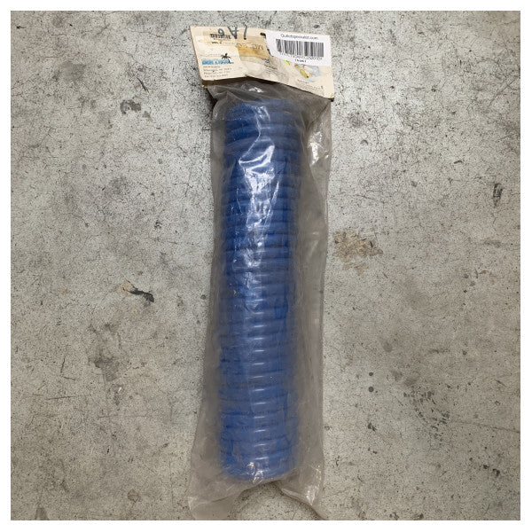 SeaTech Blue Coiled Deck Wash Down Hose ��� Holdbar marinevandslange til rengøring og skylning