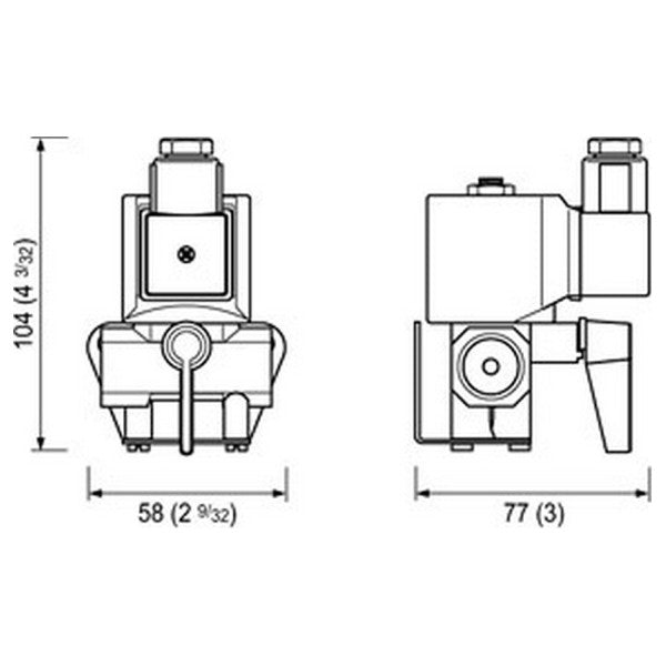 2x Quick EL0516 0.5 inch Solenoid Valve 12V - EL0516 1/2 12V