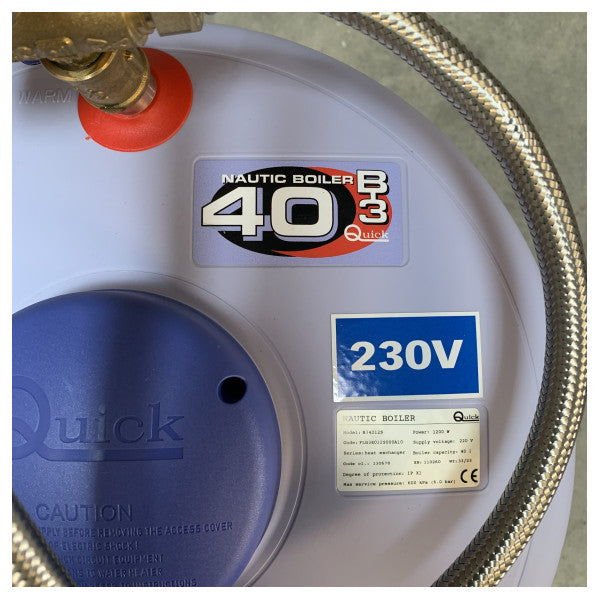クイックB3 40L舶用ボイラー 1200W 230V - FLB34012S000A10