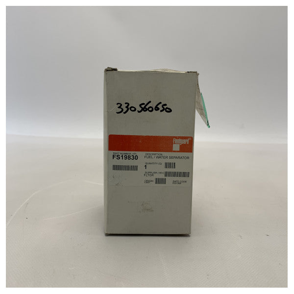 Fleetguard FS19830 fuel- | water separator insert cartridge λευκό