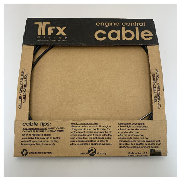 Телефлекс FT 17 B1 Морски кабел за управление на дроселовата клапа - издръжлив, гладко работещ за двигатели на лодки