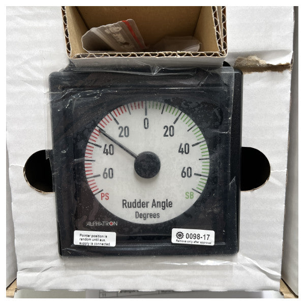 Deif Rudder Angle Indicator RAI XL96 MED White