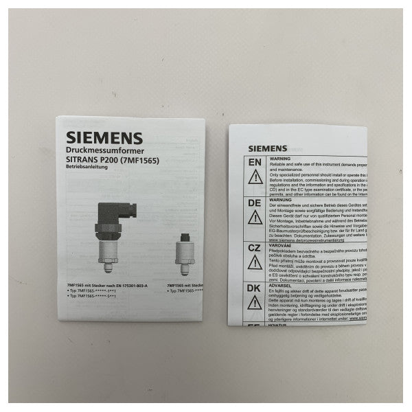 Siemens 0-10 Capteur de pression de barre-7MF1565-3CA00-1AA1