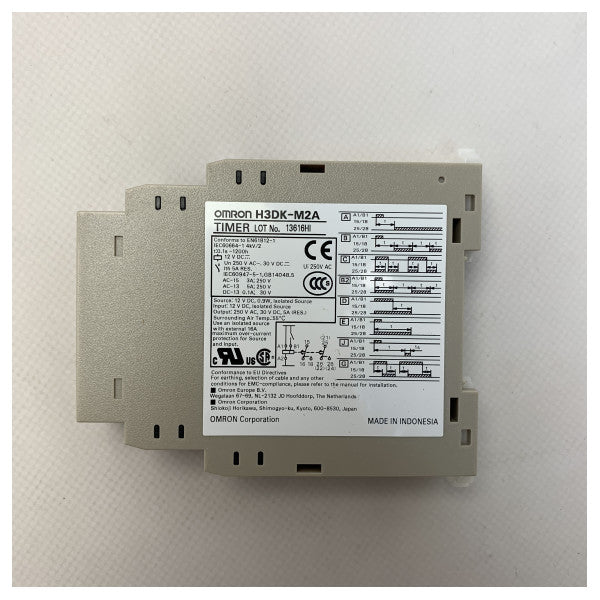 Omron H3KD-M2A din rail mount timer 12V