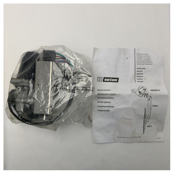 Vetus HDM12DS 12V Marine Windscreen Wiper Motor