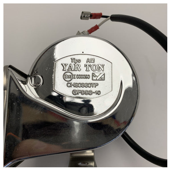 Yarton HYF-360MR Rustfrit Stål Marine Elektrisk Horn - Holdbart 12/24V Båd Signalhorn til Sikker Maritim Kommunikation 