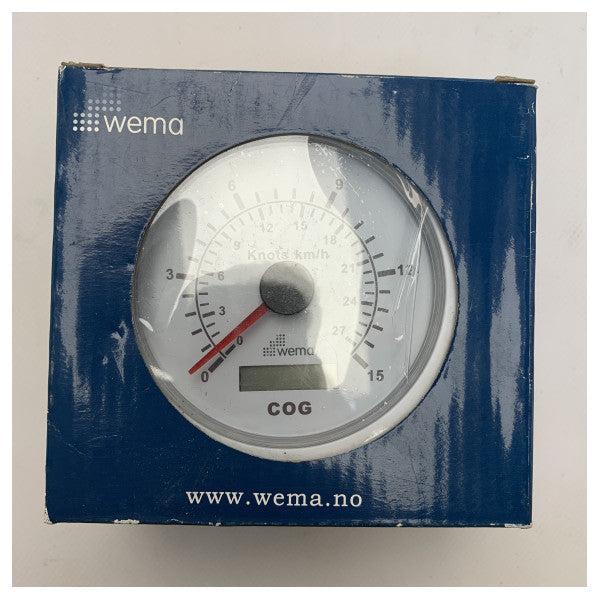 WEMA GPS Boat Speed ​​Indicator White 15 kN | 27 km / h - 110396