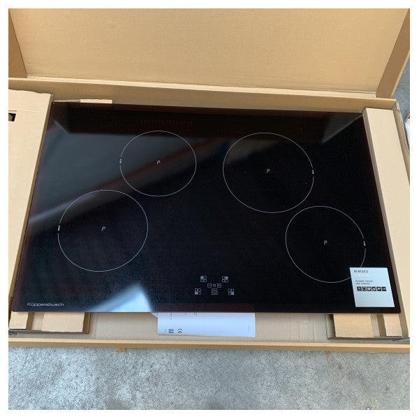 クッパーツブッシュ 4口IHコンロ ビルトイン ブラック 80cm - KI8120.0SR