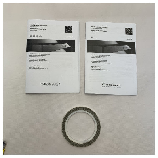 クッパーツブッシュ 4口IHコンロ ビルトイン ブラック 80cm - KI8120.0SR