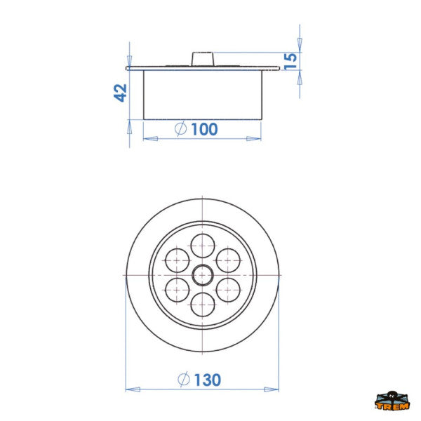 Allpa TRM Round LED Downlight Light 12V - L4400217