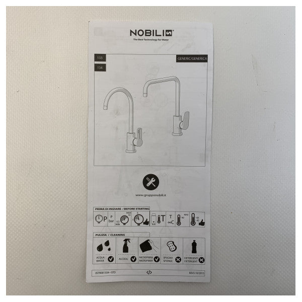 Pestaña Nobili Live Chrome Single Lever Kitchen - LV00137/CR