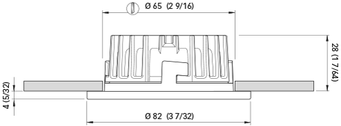 Quick Kai LED Downlight Spot 12/24V 4W - FAMP2492S02CA01